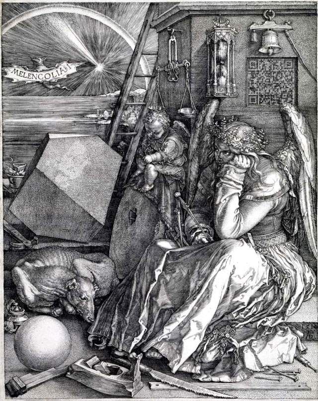 Albrecht Dürer's Melencolia I -- click to enlarge.